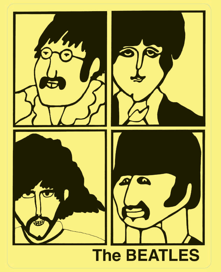 [STICKER] | The Beatles - Heads