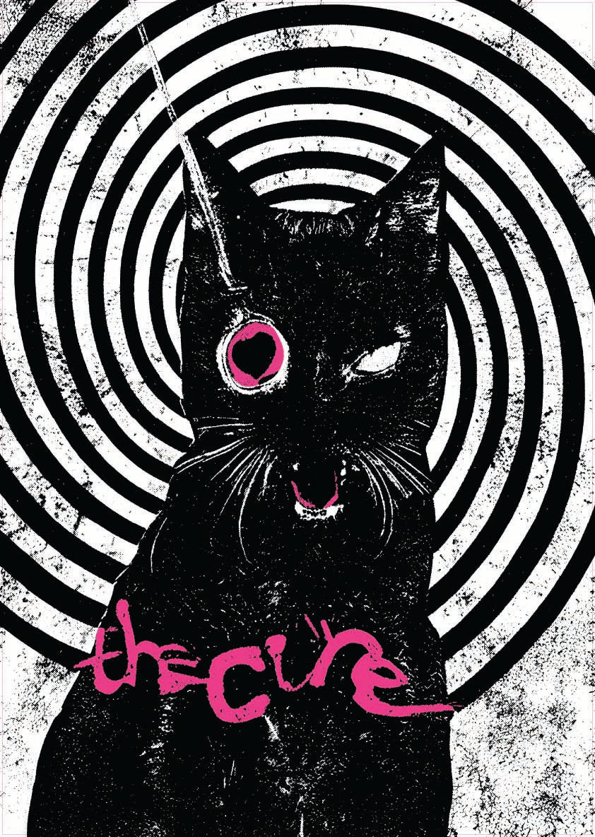 [STICKER] | The Cure - Black Cat