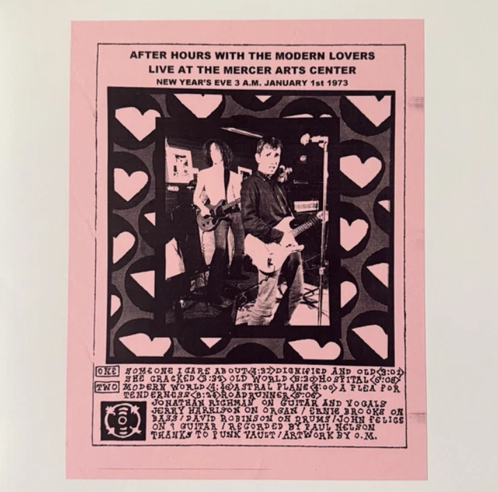 The Modern Lovers - After Hours: Live At The Mercer Arts Center - 1973